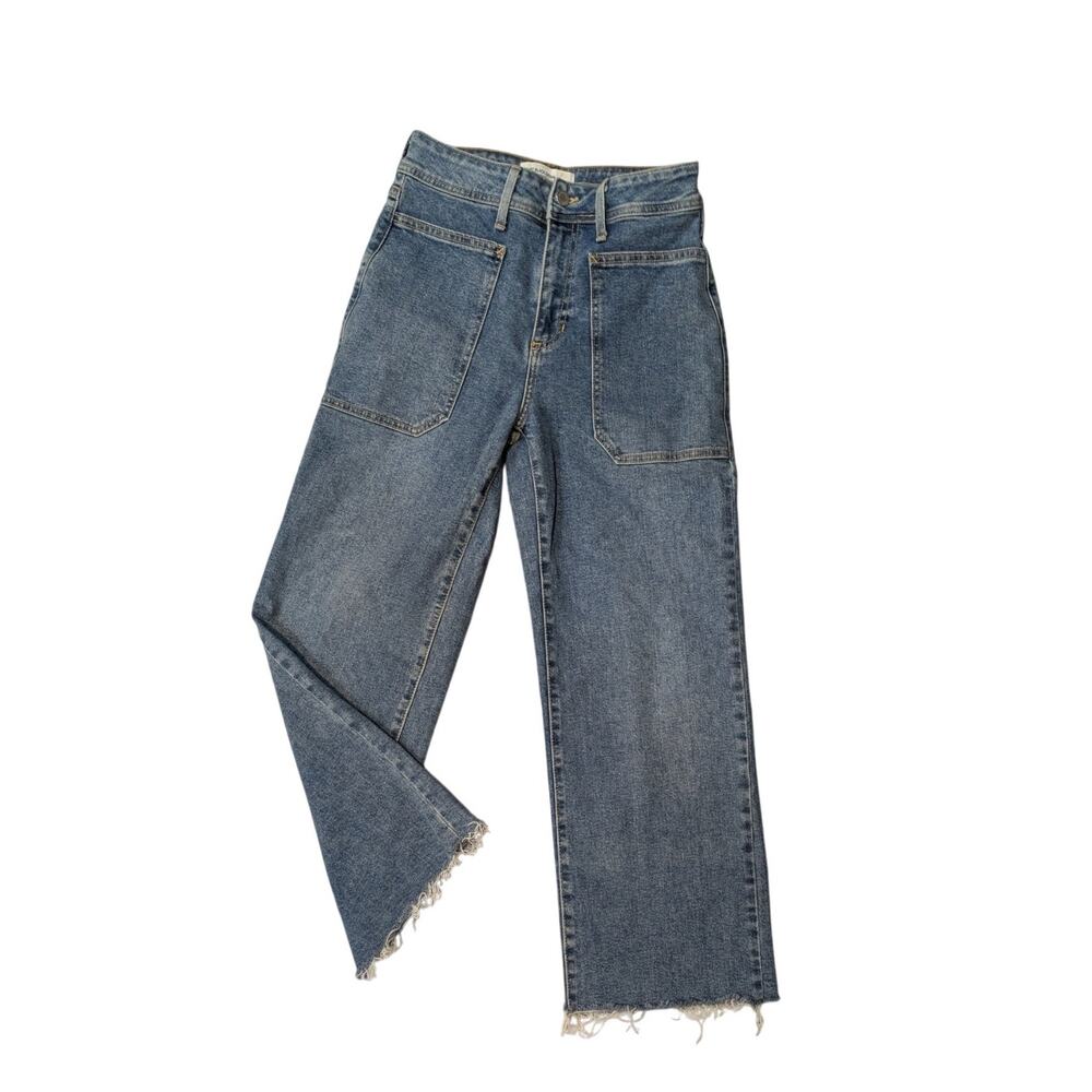 Just Black Denim The Patch Pocket Wide Leg Size 27